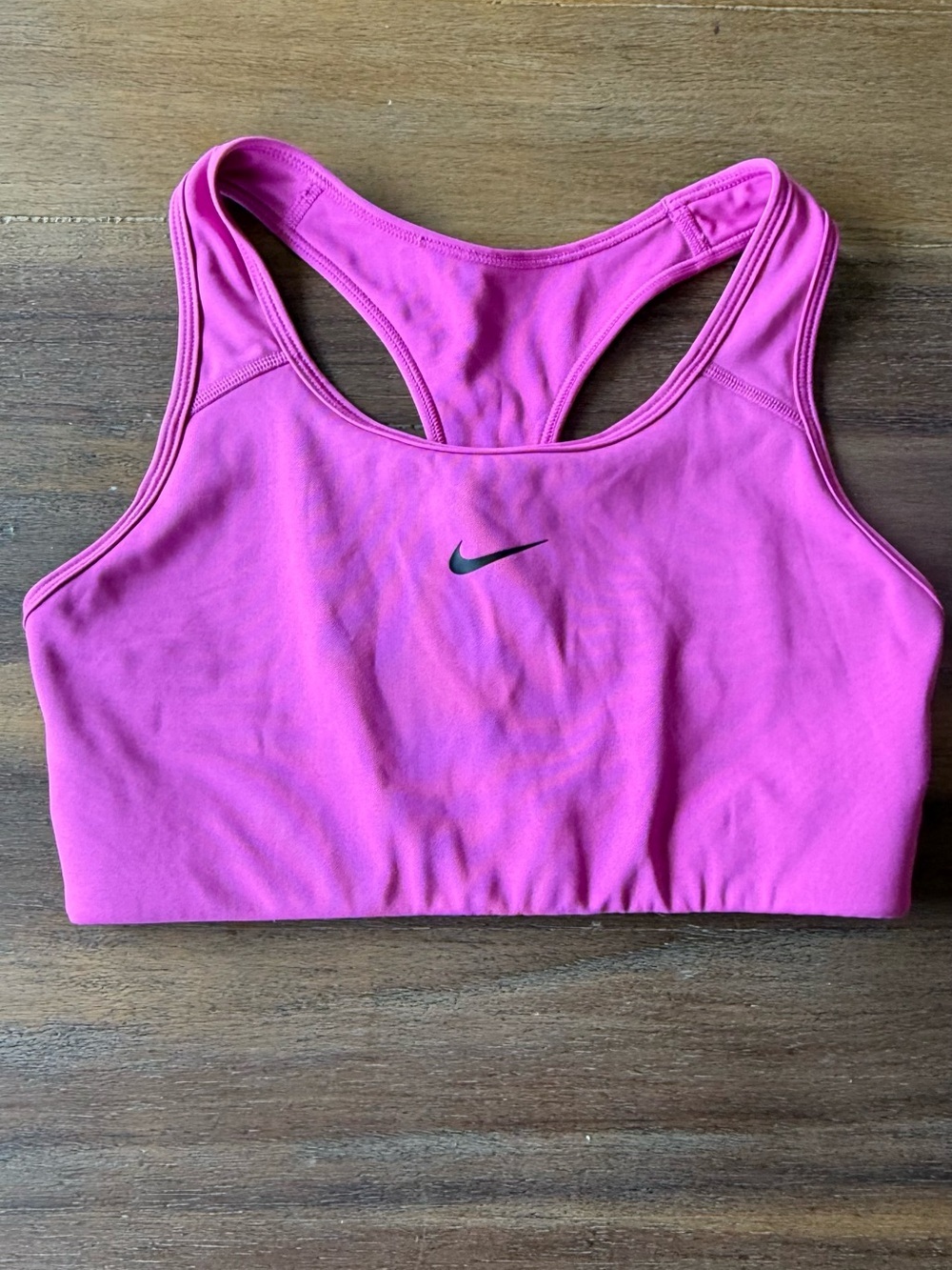 Nike Pink Racerback Sports Bra with Black Swoosh- NWOT - Picture 7 of 8